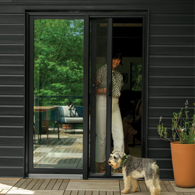 Andersen gliding sliding patio door with retractable insect screen