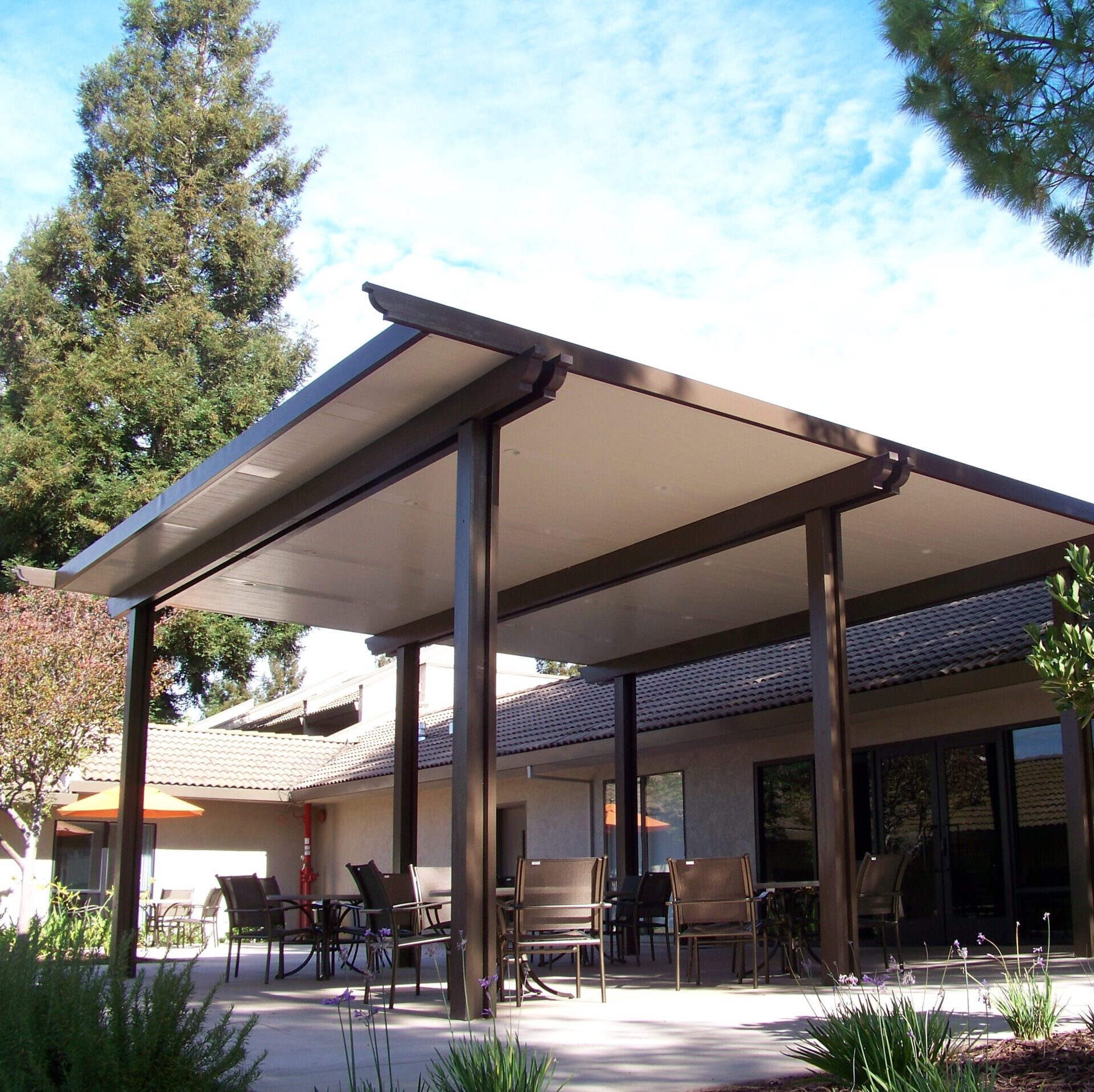 Alumawood solid covered patio ramada product photo
